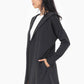 Open Front Longline Hoodie Cardigan: NEW ORCHID
