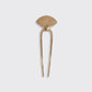 Metal Clam Shell French Hair Pin - Gold