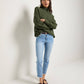 Seventy Eight and Sunny (SEAS) - Driftwood Sweater: Olive Marled / S