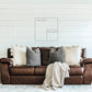 The Lord Bless You | Wall Art: Soft White-Black Text / Dark Brown Frame / 24 inches x 24 inches