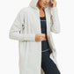 Open Front Longline Hoodie Cardigan: MARSH