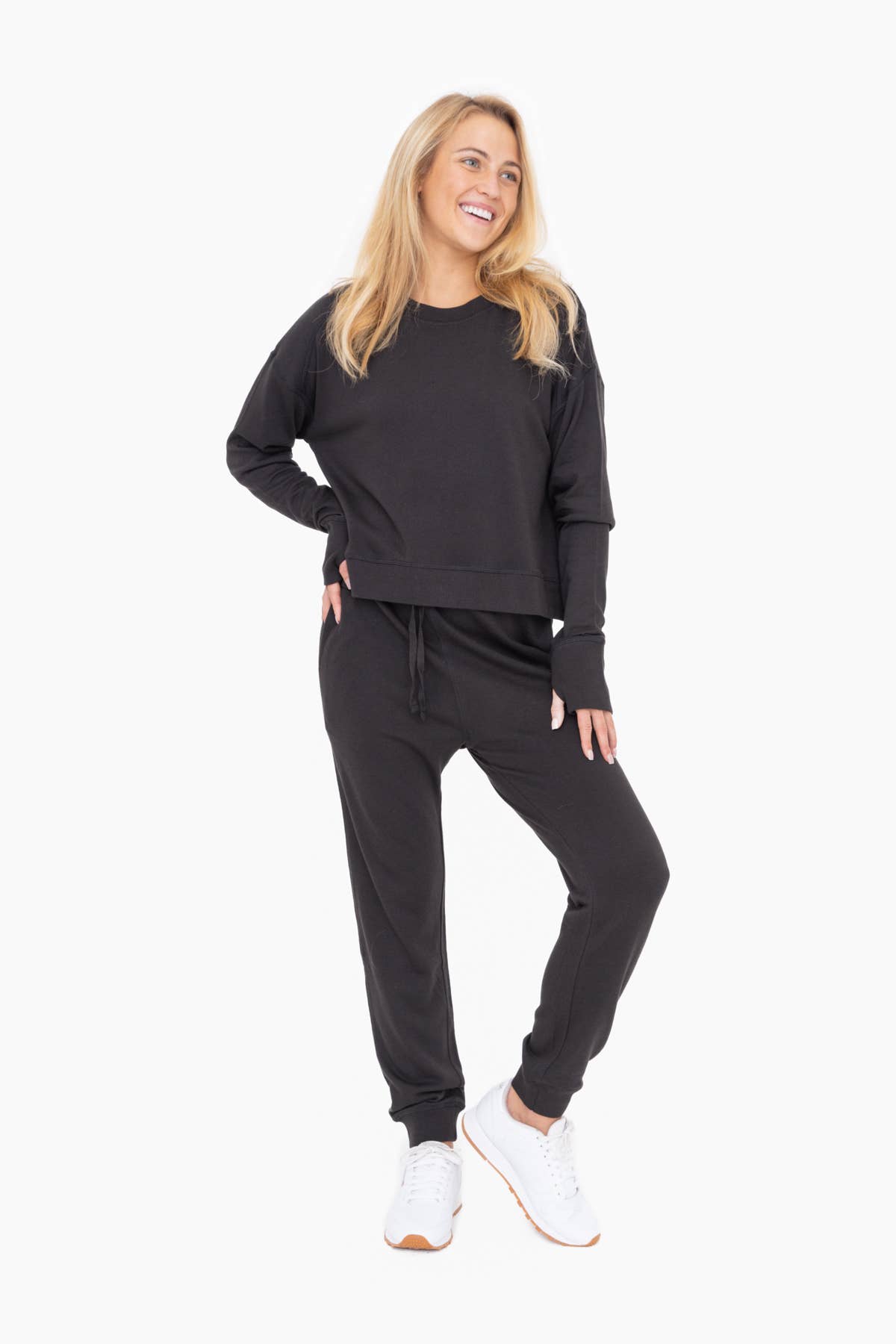 Organic Cotton Blend Crew Neck: NATURAL
