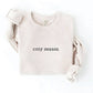 OAT COLLECTIVE - EMBROIDERED COZY SEASON Sweatshirt : VINTAGE WHITE LONG SLEEVE / M