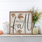 Kendrick Home - Hello Fall Leaf Whitewash: 16 x 16 x 1.5