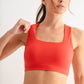 Venice Cloud Light Square Neck Sports Bra: HALOGEN BLUE