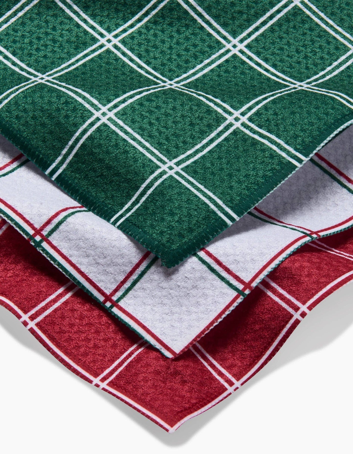 Geometry - Christmas Grid Dishcloth Set