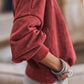 Lovesoft - Customized Drop Shoulder Crew Neck Pullover Sweatshirt: Orange / 75%Polyester+25%Cotton / XL
