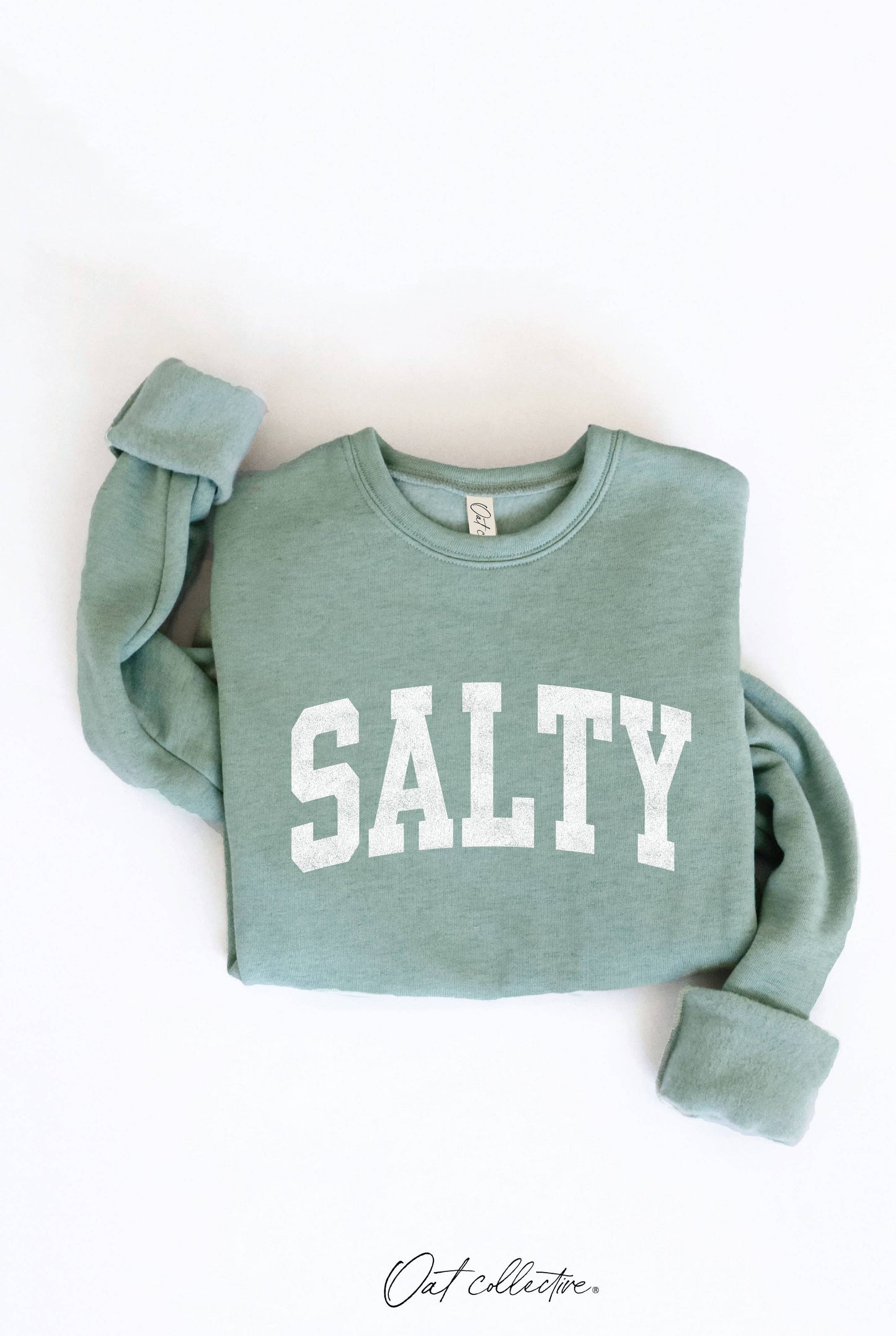 SALTY Graphic Sweatshirt: LIGHT BLUE