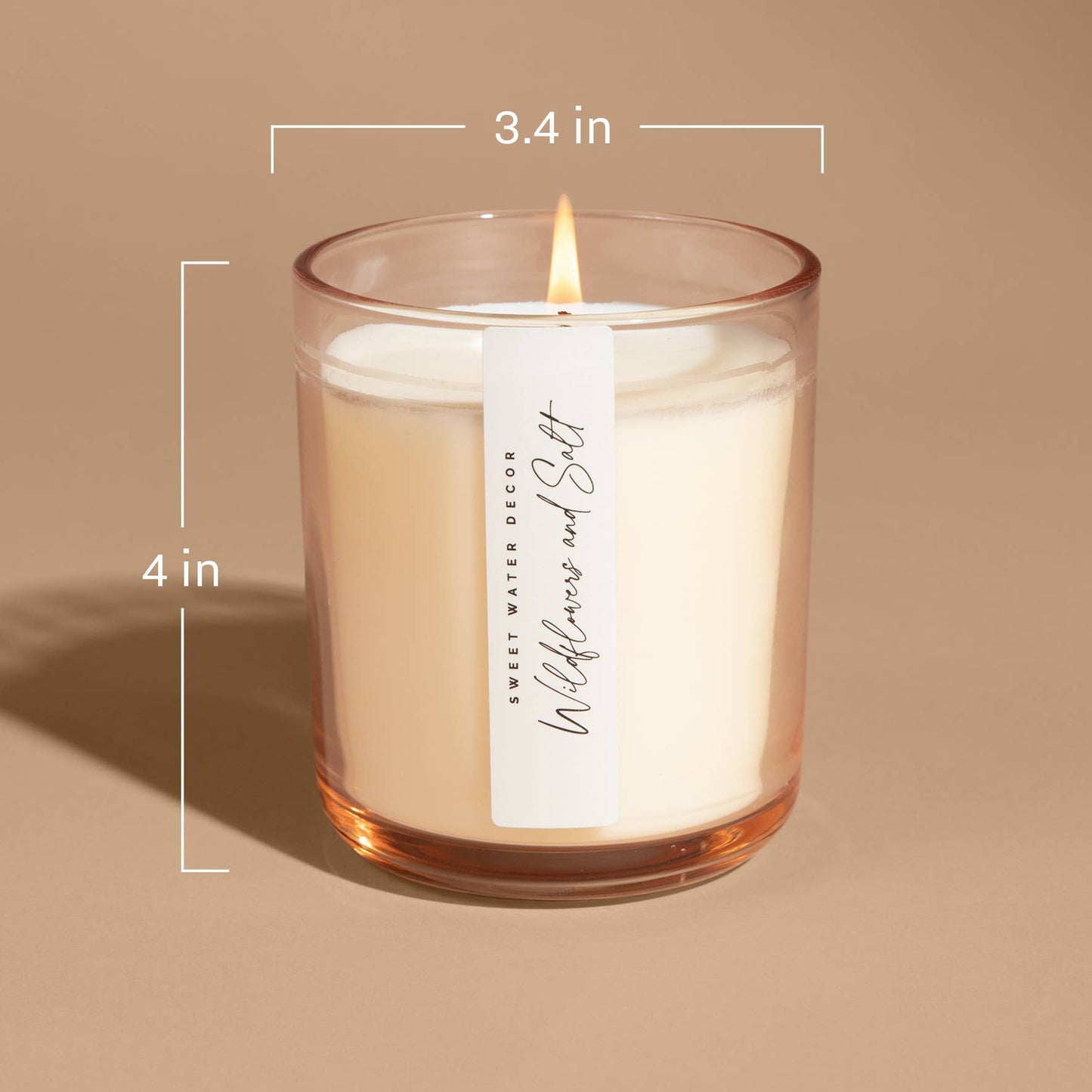 Sweet Water Decor - Wildflowers & Salt 12 oz Soy Candle - Home Decor and Gifts