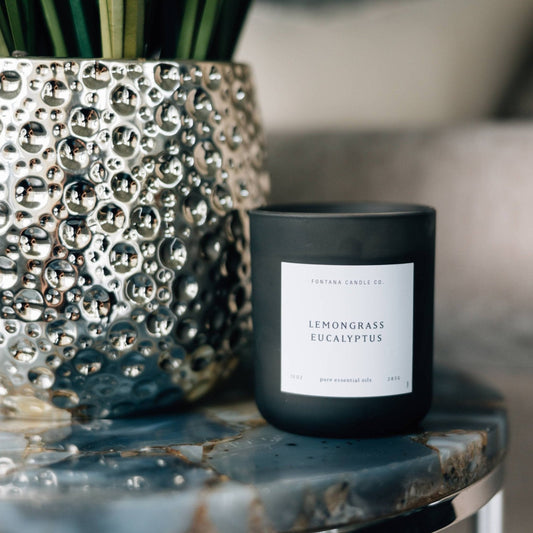 The Luxe Beeswax Essential Oil Natural Candle Collection: LEMONGRASS EUCALYPTUS