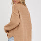 Soft Chunky Knit Sweater: TAUPE