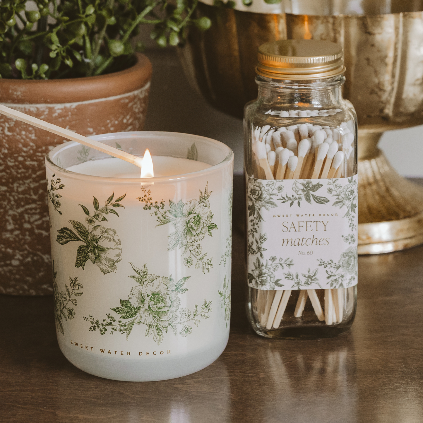 Candle: Green Delft 12 oz Soy Candle