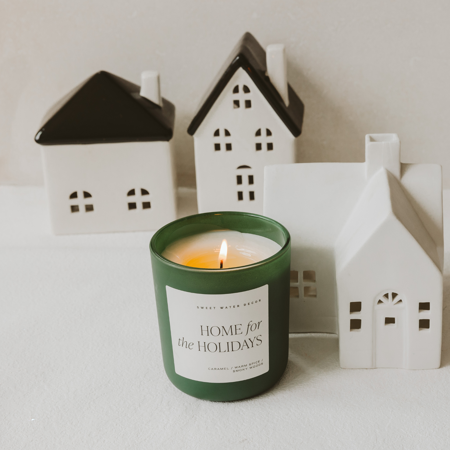 Candle: Home for the Holidays 15 oz Soy Candle, Matte Jar