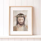 A King's Humility Print (unframed) / 6x6