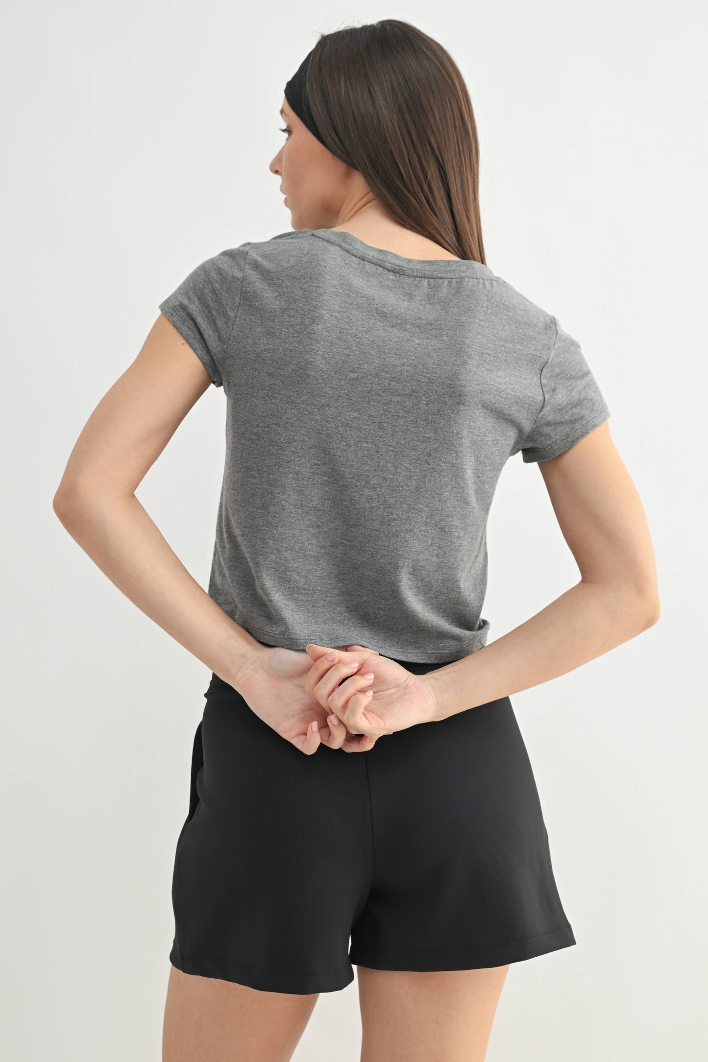 Essential Short Sleeve Tee: HEATHER GREY