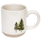 Mug: Green Trees Stoneware Coffee Mug