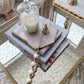 Gold Candle Snuffer White and Gold Beaded Handle