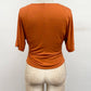 TIMING - Ruched Waist Dolman Sleeve Top : Green / M