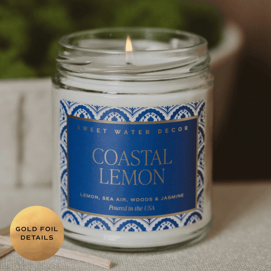 Coastal Lemon 9 oz Soy Candle