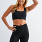 Venice Cloud Light Square Neck Sports Bra: HALOGEN BLUE