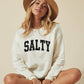 SALTY Graphic Sweatshirt: LIGHT BLUE