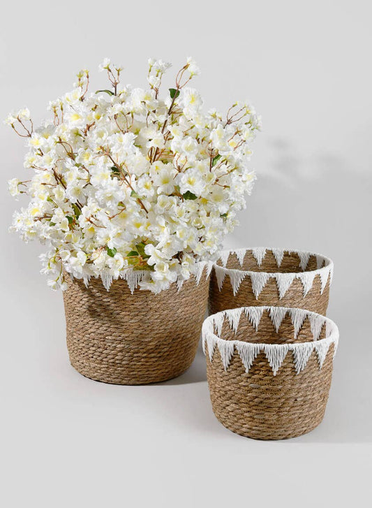 Jamali Garden - Timbuktu Cattails Basket (Close-out Sale): Small