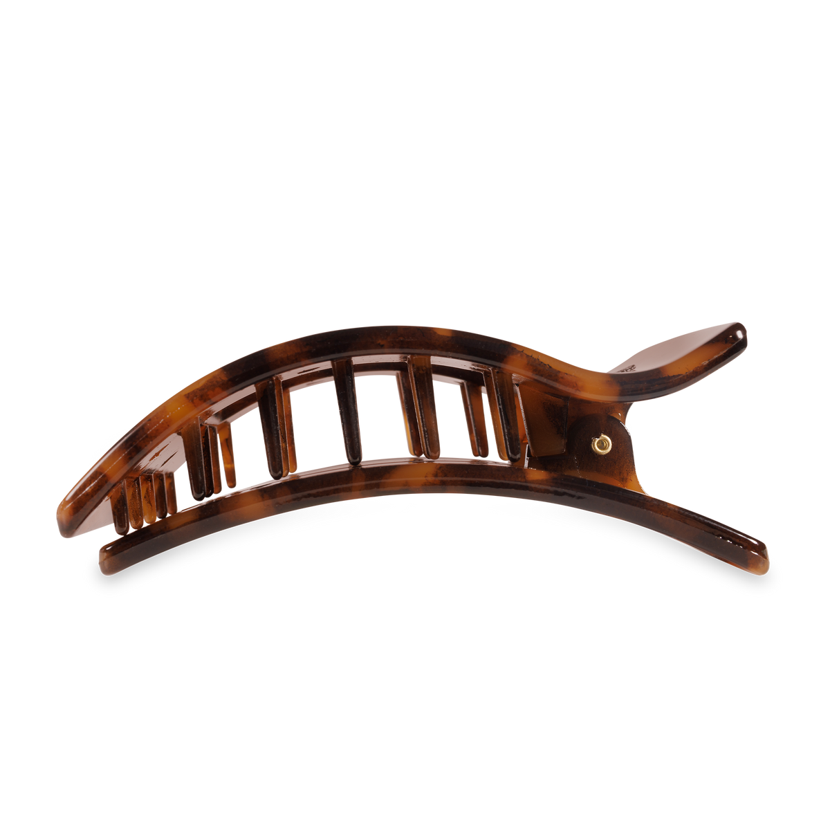 TELETIES - Tortoise | Large | Flat Rectangle Hair Clip