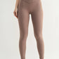 Mono B - Venice Crossover Waist Leggings: DEEP FOREST / S:M:L (2:2:2)