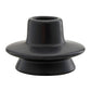 47th & Main (Creative Brands) - Mini Black Taper Candle Holder: Dolomite / 3" Dia x 2" H