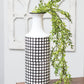 Farmhouse Check Enamel Vase, Large