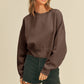 Honestee - Blank Short Cropped Long Sleeve Sweatshirt: MUSTARD / L