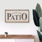 Welcome To Our Patio White: 16 x 8 x 1.5