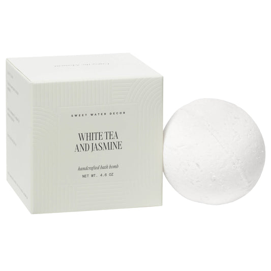 Bath Bomb: White Tea and Jasmine 4.6 oz Bath Bomb