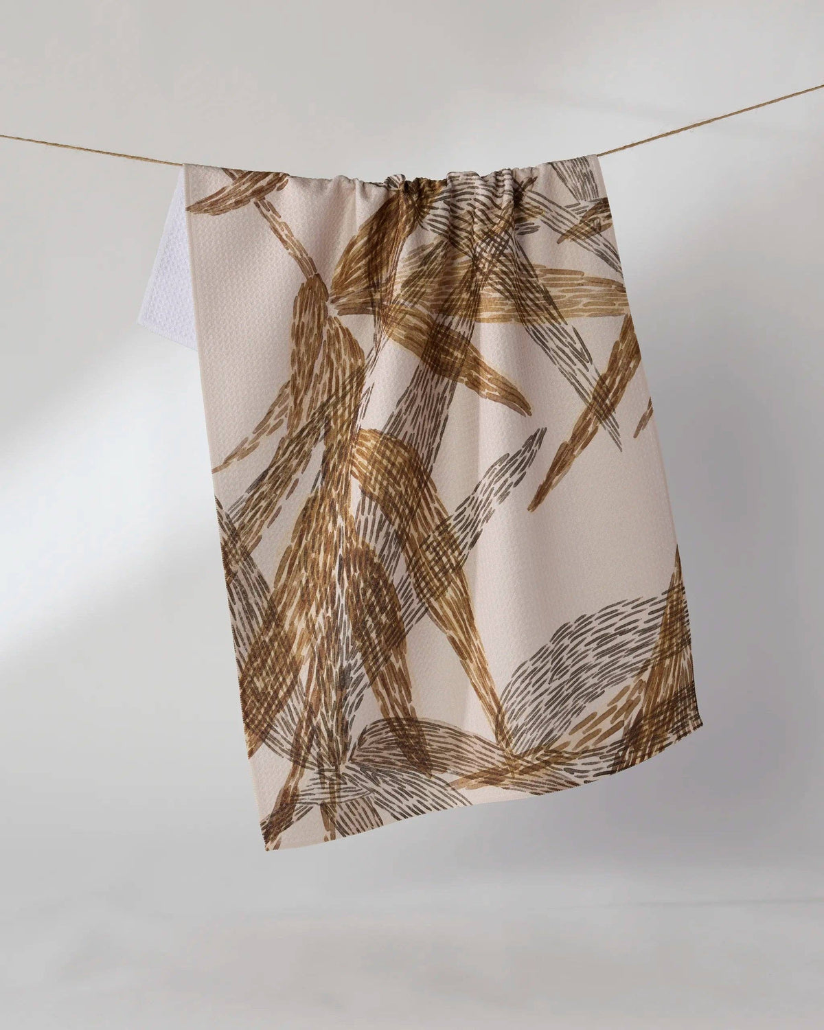 Geometry - Amber Wildflower Tea Towel