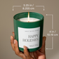 Candle: English Meadow 15 oz Soy Candle, Matte Jar