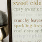 We Love You Fall | Wall Art: Light Brown Frame / 8 inches x 12 inches