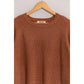 Oversized Raglan Sleeve Sweater: GRAY BLUE