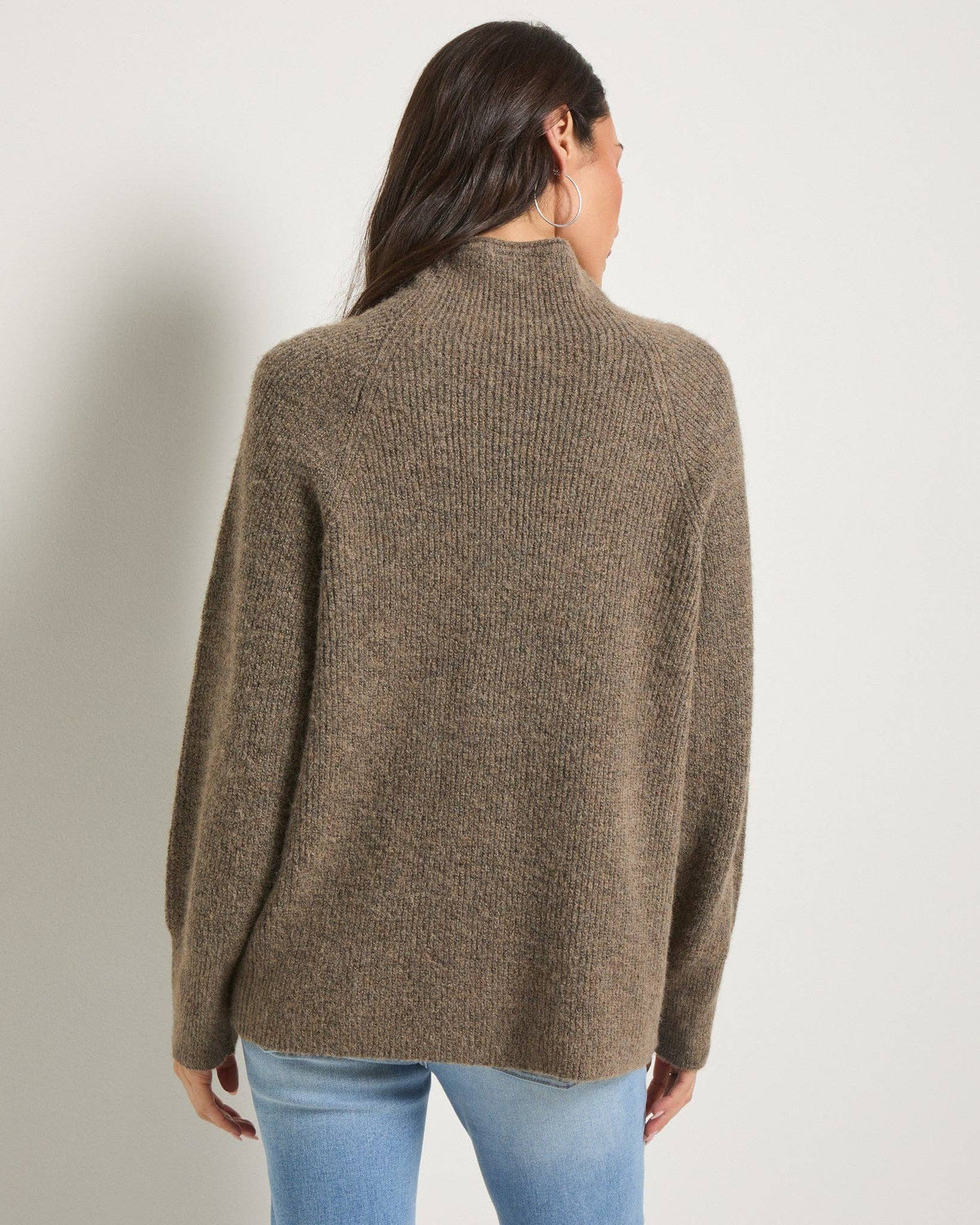 Seventy Eight and Sunny (SEAS) - Driftwood Sweater: Olive Marled / M