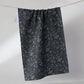 Geometry - Cozy Flora Tea Towel: Black