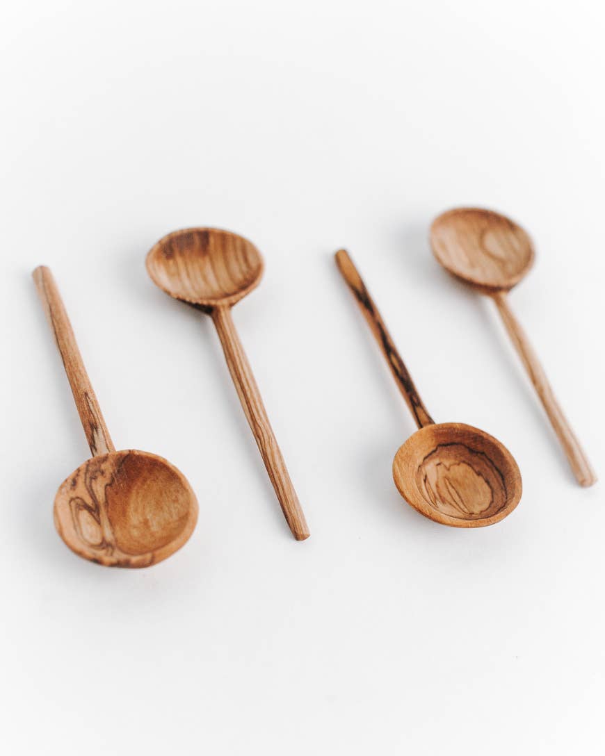 Creative Women - Olive Wood Condiment Spoons | Set of 4