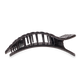 TELETIES - Jet Black Quilted | Large | Flat Rectangle Hair Clip