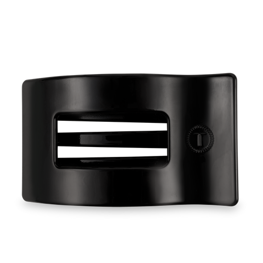 Jet Black | Large | Flat Rectangle Hair Clip