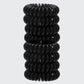 Spiral Hair Ties 8 Pack - Black