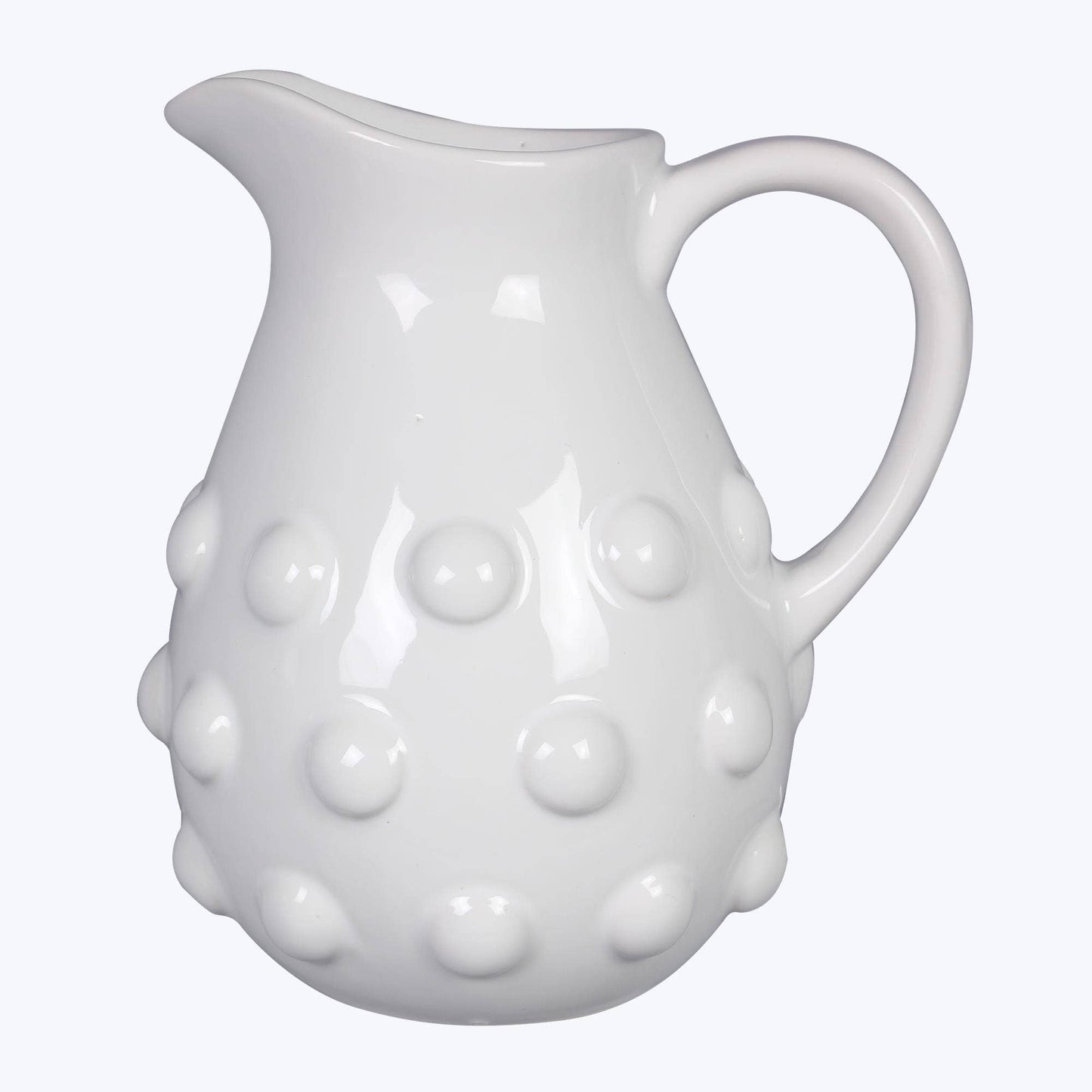 Ceramic Large Hobnail Pitcher