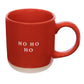 Mug: Ho Ho Ho Red Stoneware Coffee Mug