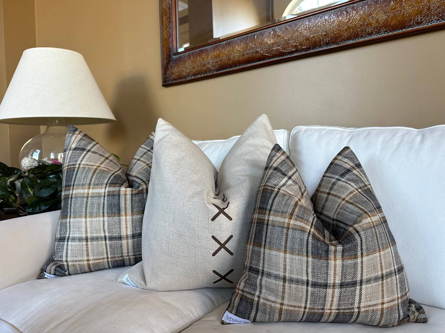 Rennah Collective - Ash Pillow Cover: 22x22 Cover Only