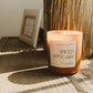 Candle: Spiced Apple Cider 15 oz Soy Candle, Matte Jar
