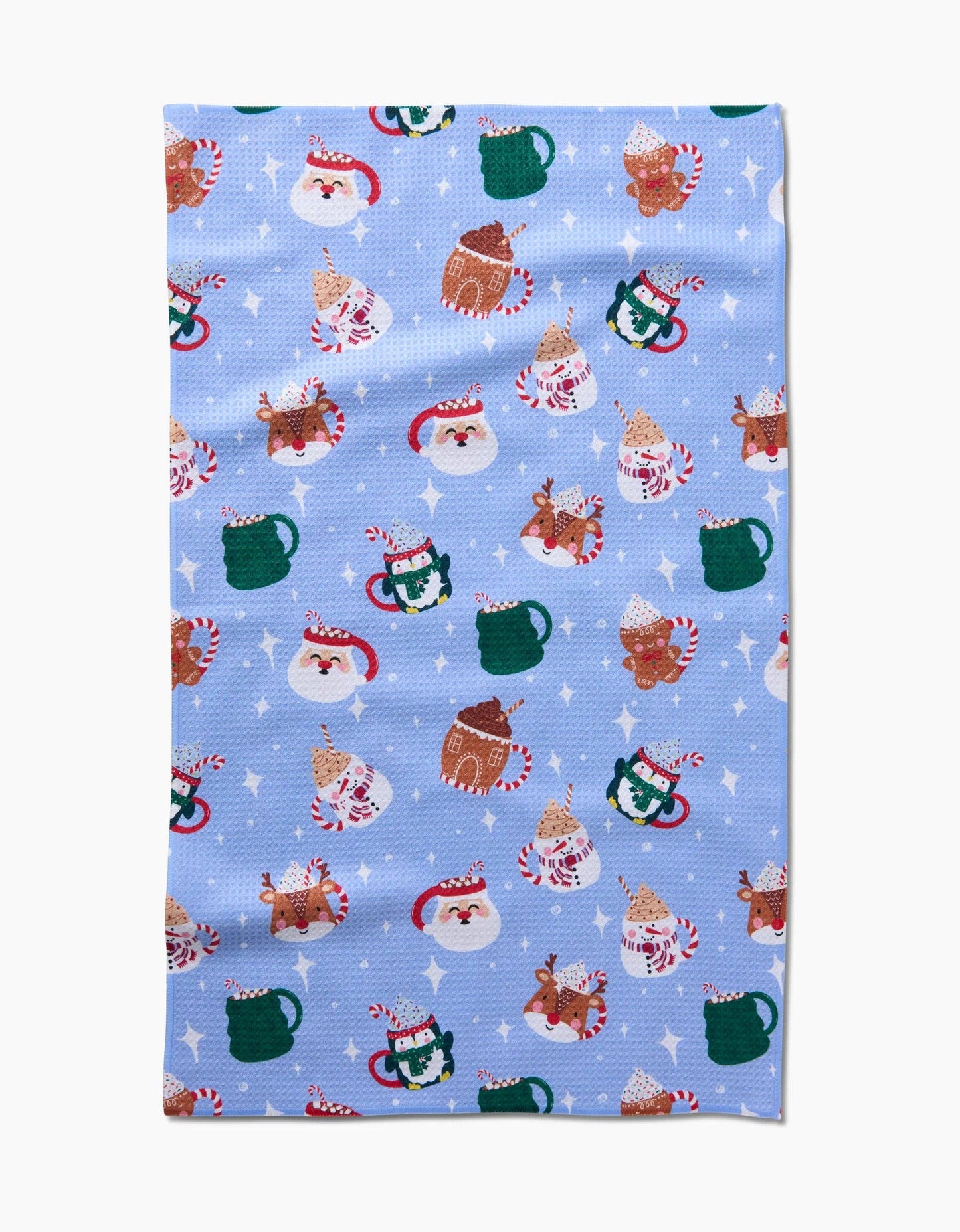 Geometry - Christmas Mugs Tea Towel