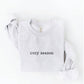 OAT COLLECTIVE - EMBROIDERED COZY SEASON Sweatshirt : VINTAGE WHITE LONG SLEEVE / L