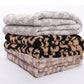 Fennco Styles - Leopard Pattern Ultra-Soft 50x60 Inch Throw Blanket: Beige